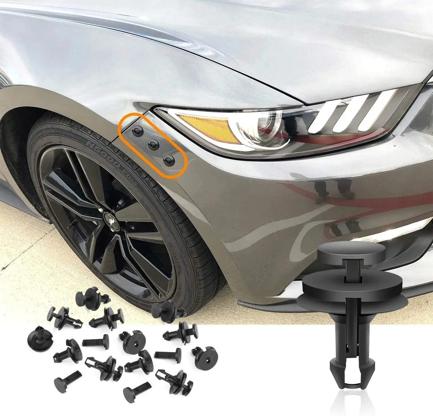 15 Pcs Head 18mm Hole 9mm Car Push Retainer Clips Kits For GM Chevrolet 15733971