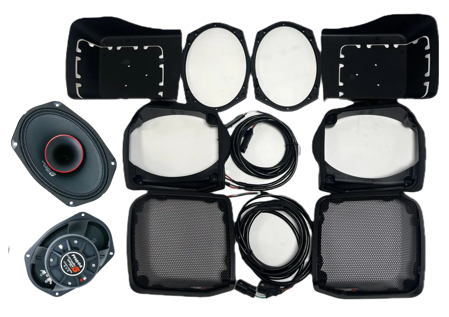 1998-2013 Harley Davidson Cut In Lid Kit with PH694 (4Ω) - RPMPH694LK13