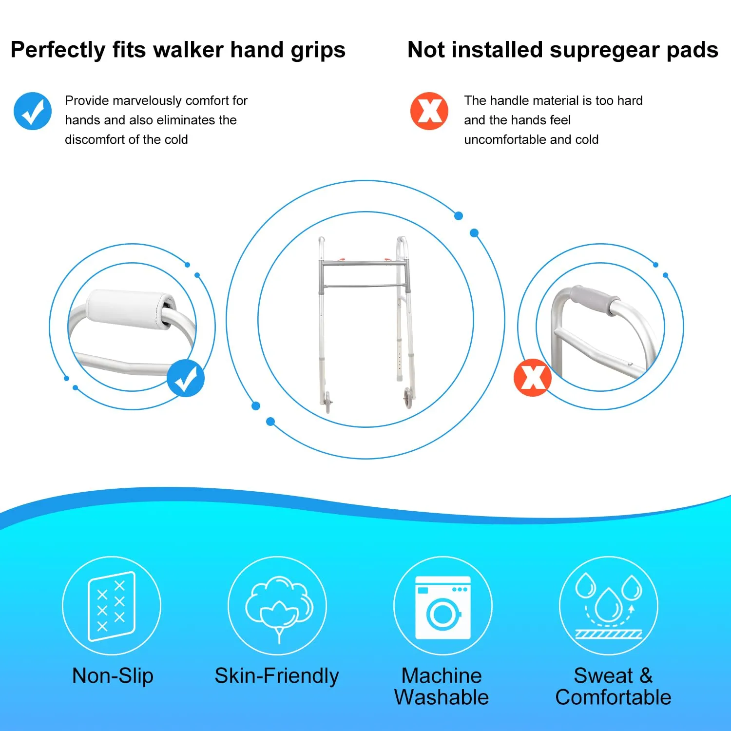 2-Pack Hand Grips Cover Hand Pads