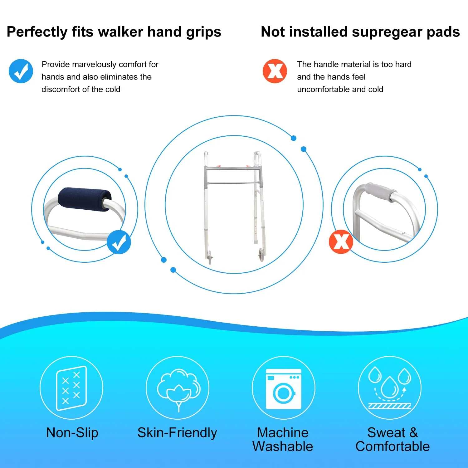 2-Pack Hand Grips Cover Hand Pads