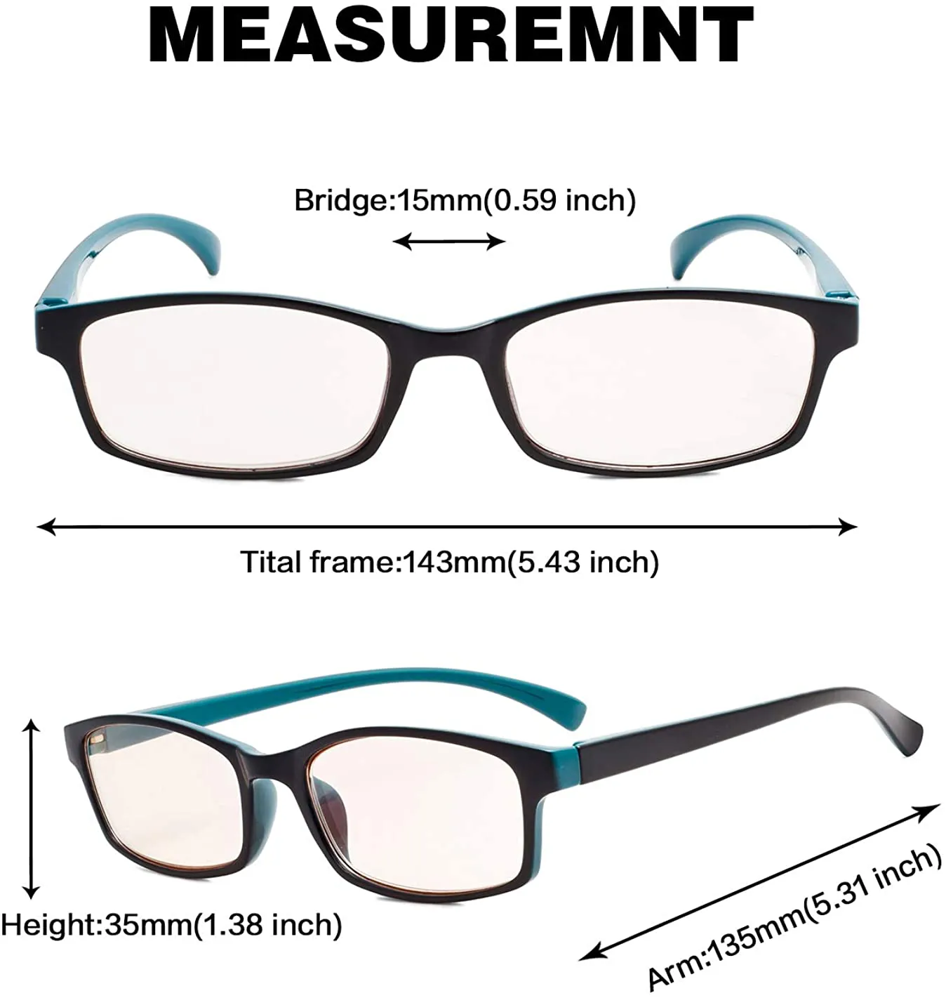 2 Pair Design Computer Reading Glasses Women Men