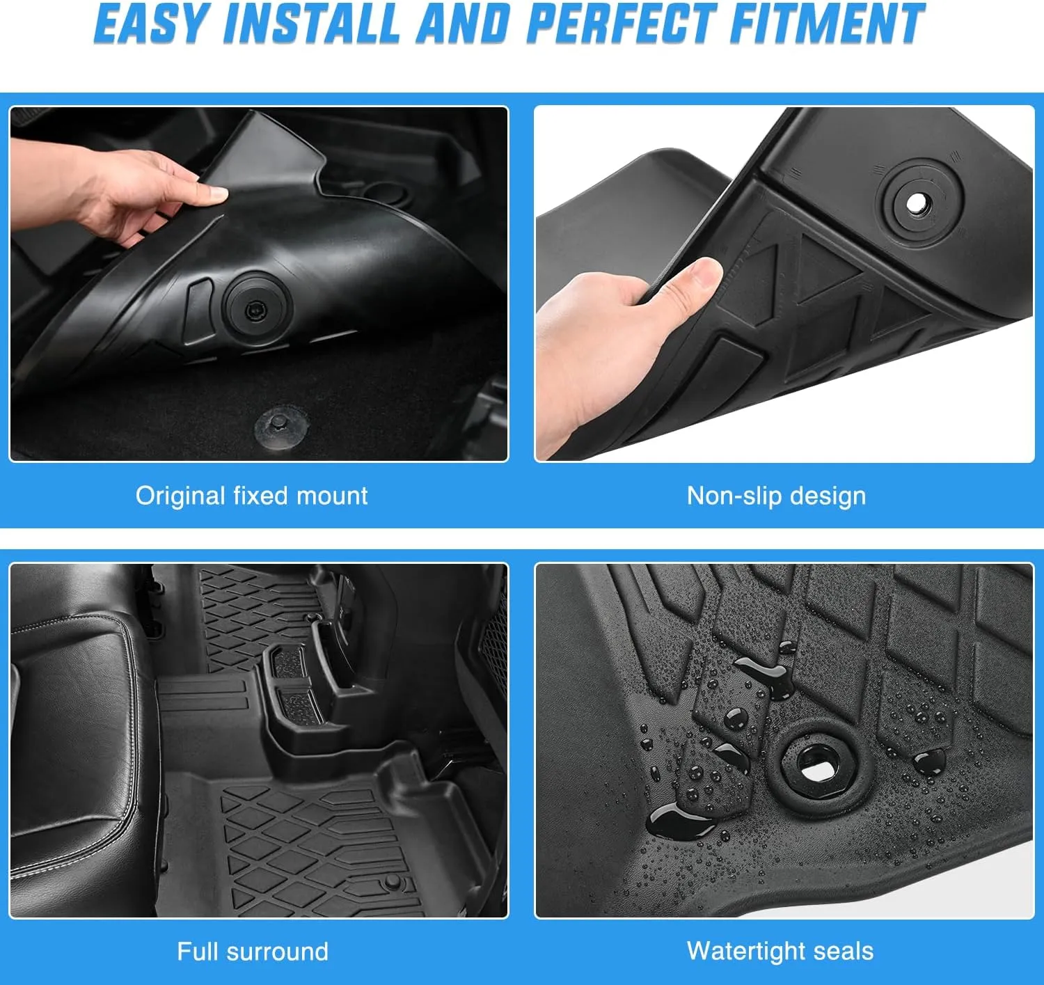 2023 2024 2025 Mercedes Benz GLC TPE Floor Mats