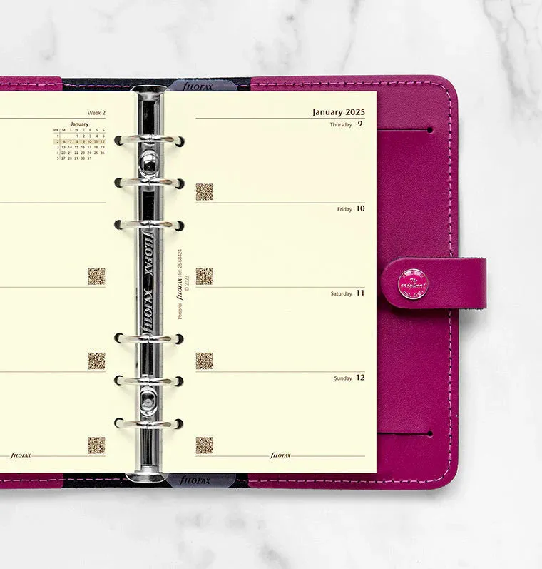 2025 Filofax Refill - Personal Week On Two Pages, Cream
