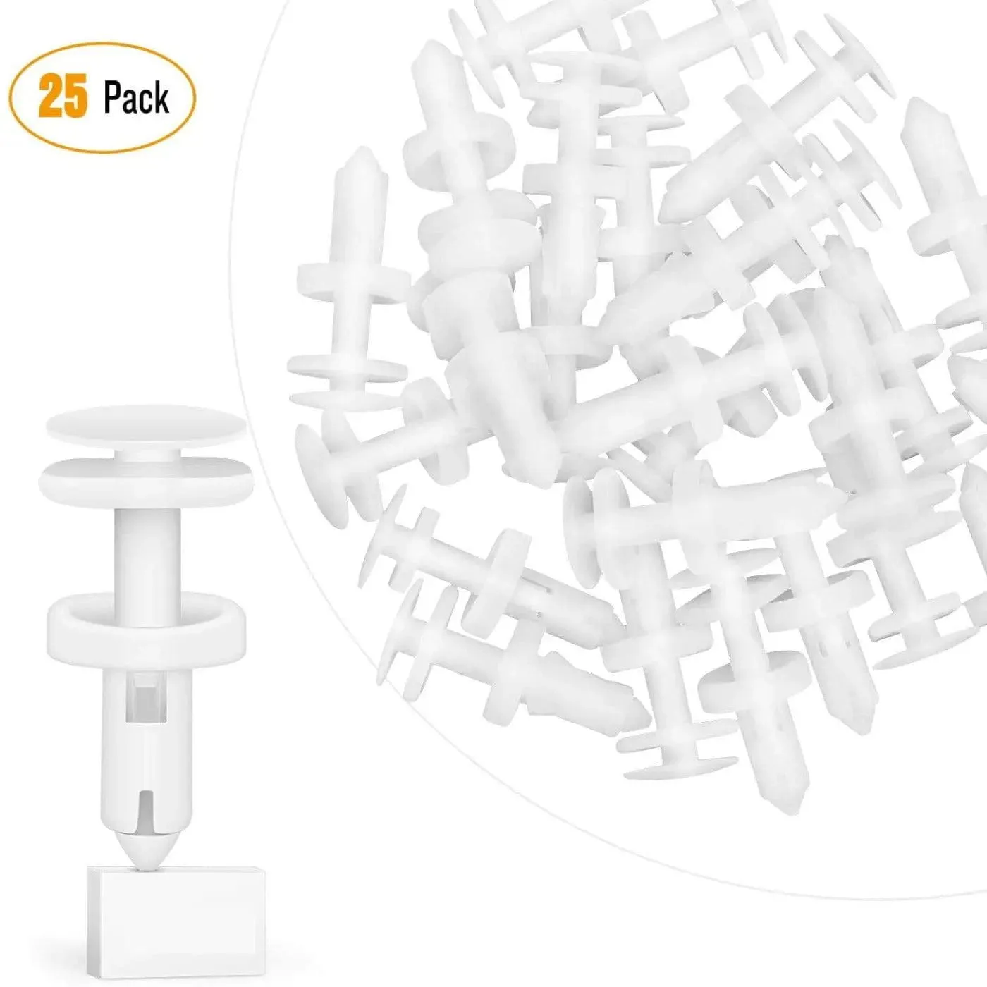 25 Pcs Head 15mm Hole 7mm Car Push Retainer Clips Kits For GM Chevrolet Cadillac GMC