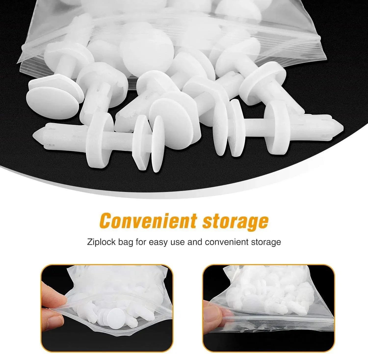 25 Pcs Head 15mm Hole 7mm Car Push Retainer Clips Kits For GM Chevrolet Cadillac GMC