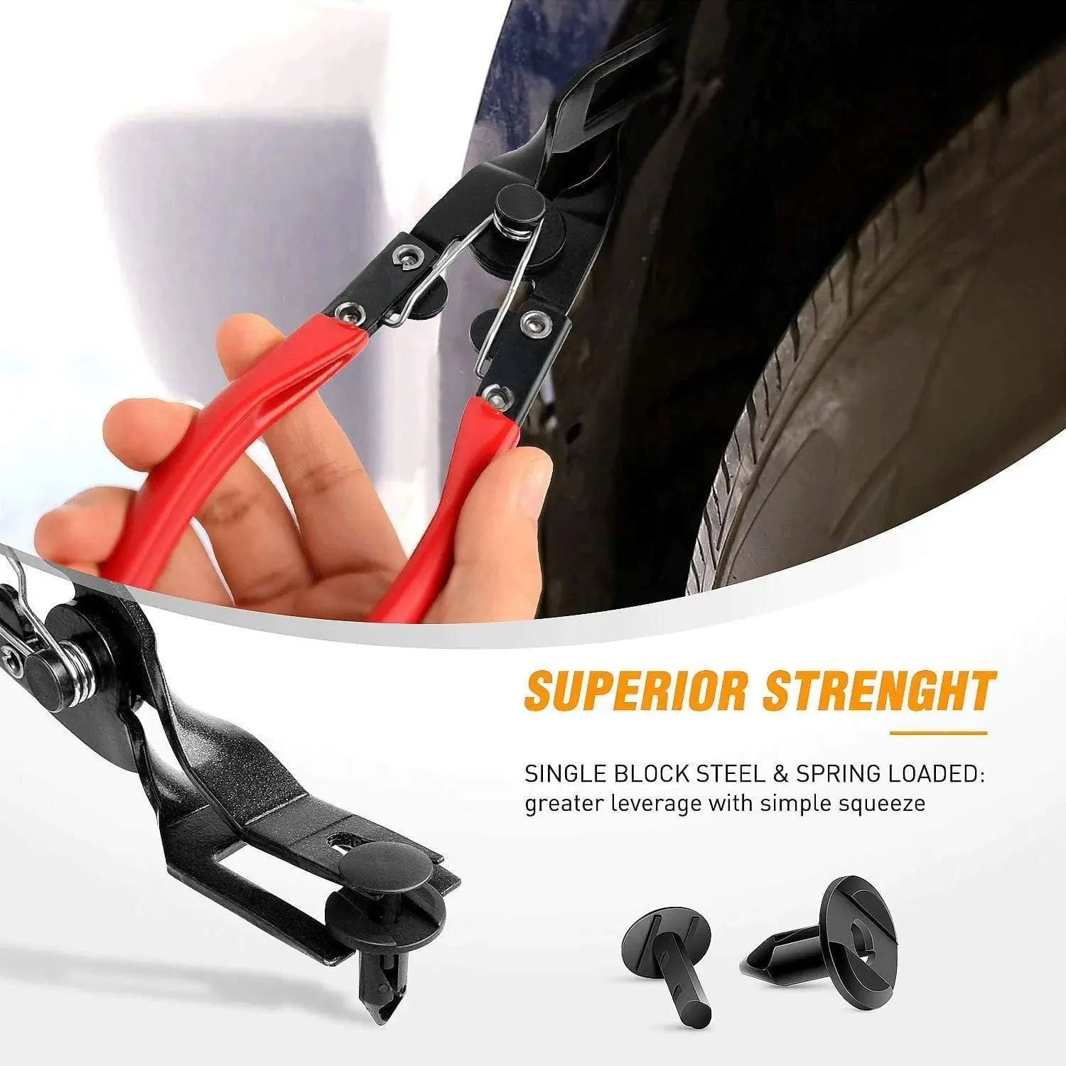 3 Pcs Clip Pliers Set Fastener Remover