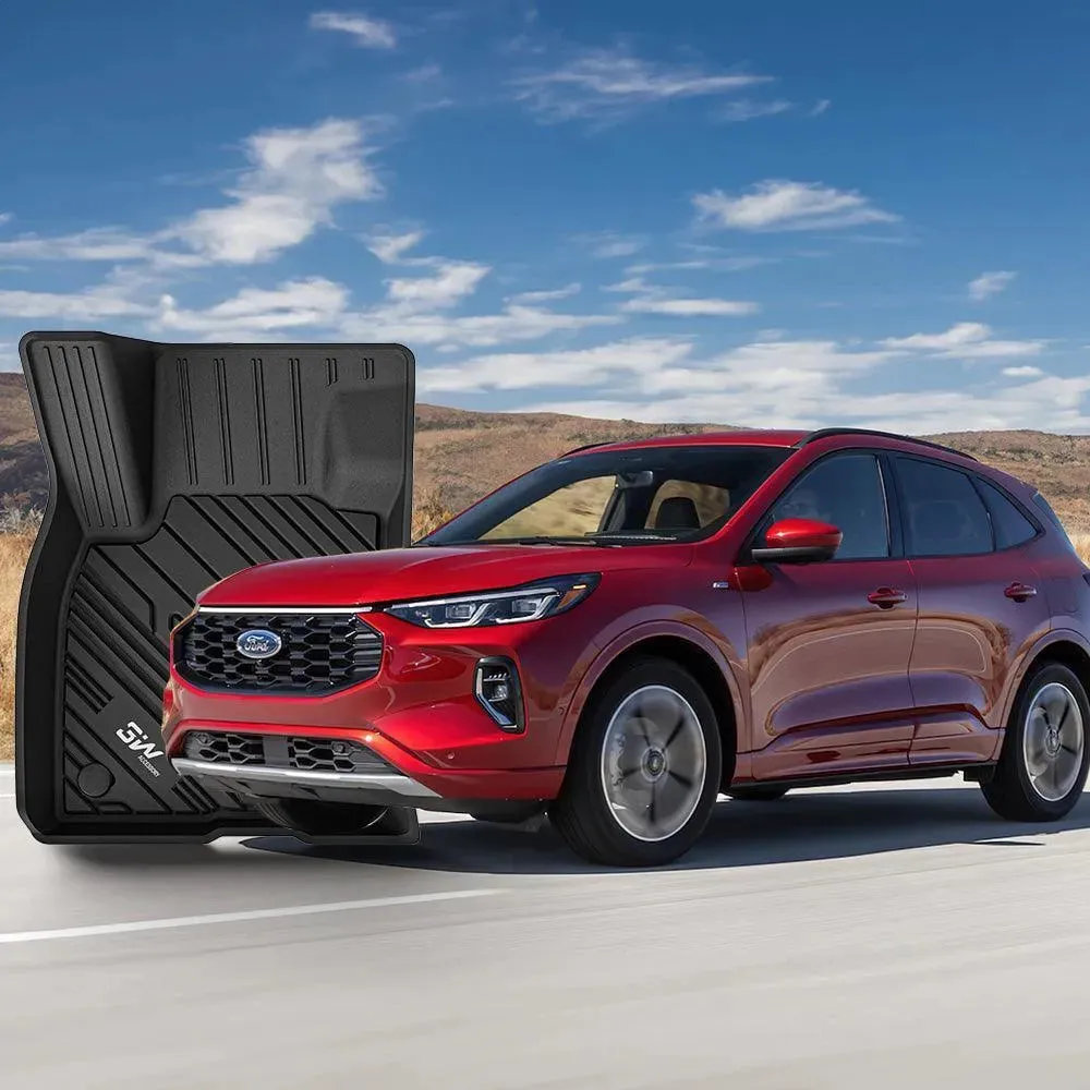 3W Ford Escape 2020-2024 (NOT for Hybrid) Custom Floor Mats TPE Material & All-Weather Protection