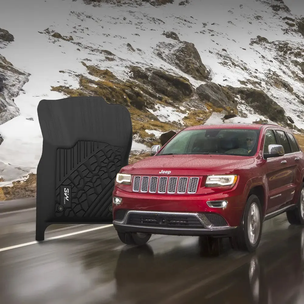 3W Jeep Grand Cherokee 2013-2015 (Non L or WK) Custom Floor Mat Trunk Mat TPE Material & All-Weather Protection