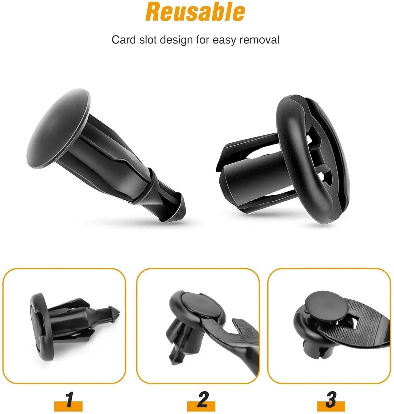 40 Pcs Head 20mm Hole 10mm Car Push Retainer Clips Kits For Honda Acura 91503-SZ3-003
