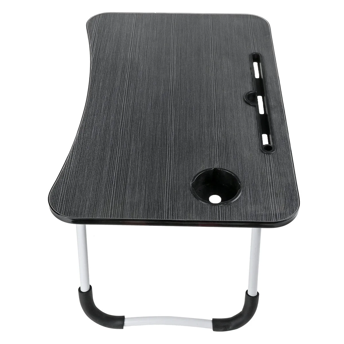 60 x 40 x 28cm Bed Tray Desk Folding Computer Desk With Card Slot And Cup Holder