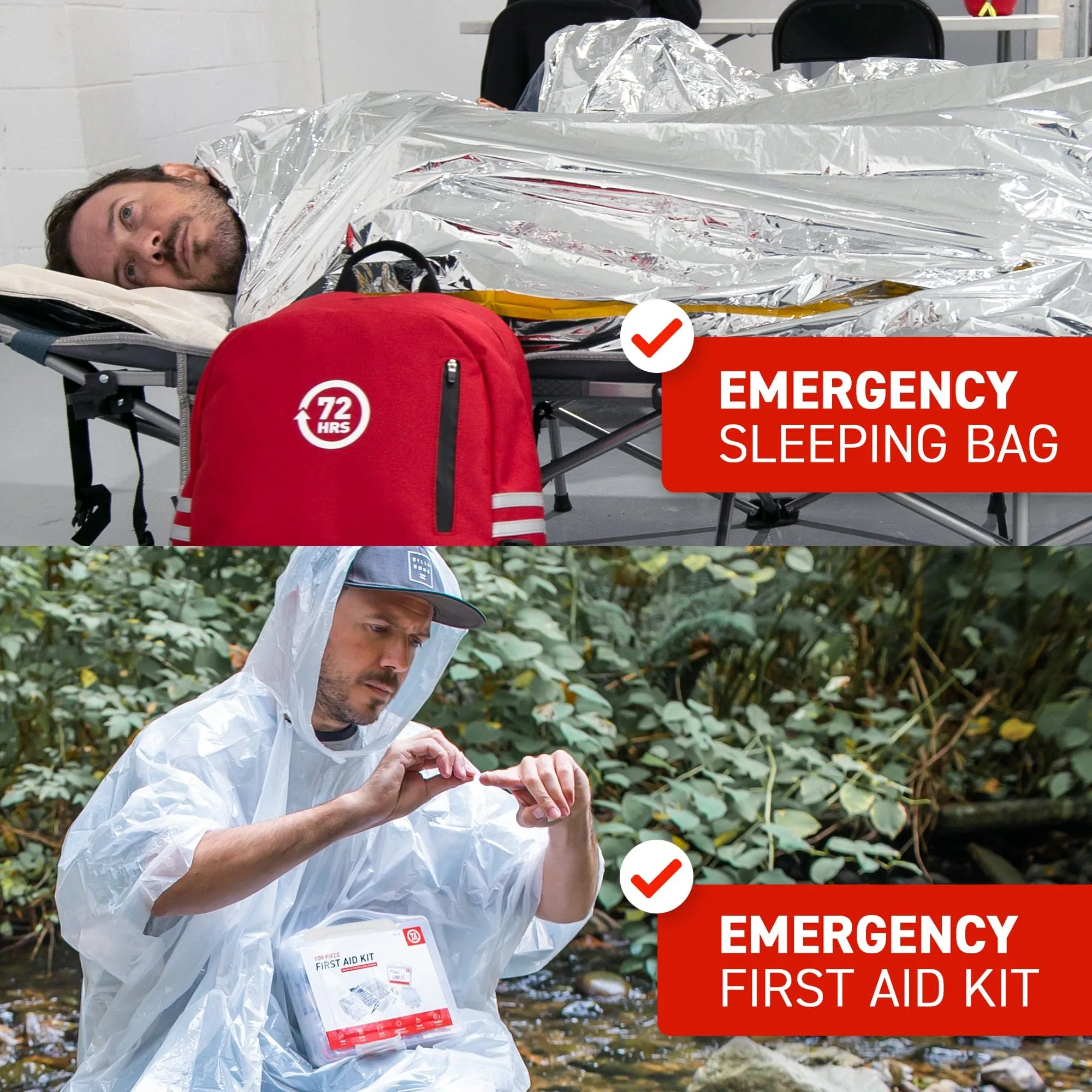 72HRS Deluxe Backpack - Emergency Survival Kit