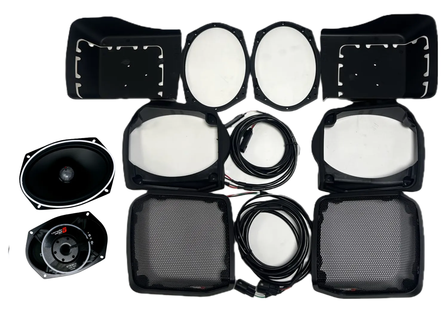 98-2013 Harley Davidson Cut-in Lid Kit with ST69CX (4Ω) - RPMST694LK13