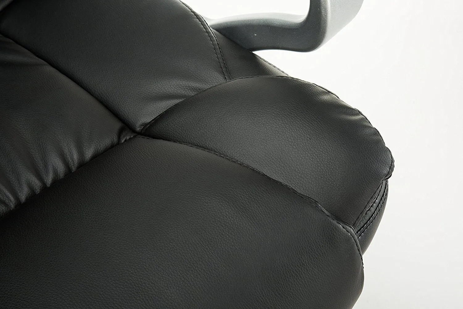 Adjustable Tilt High Back Swivel Leather Executive Chair, Black