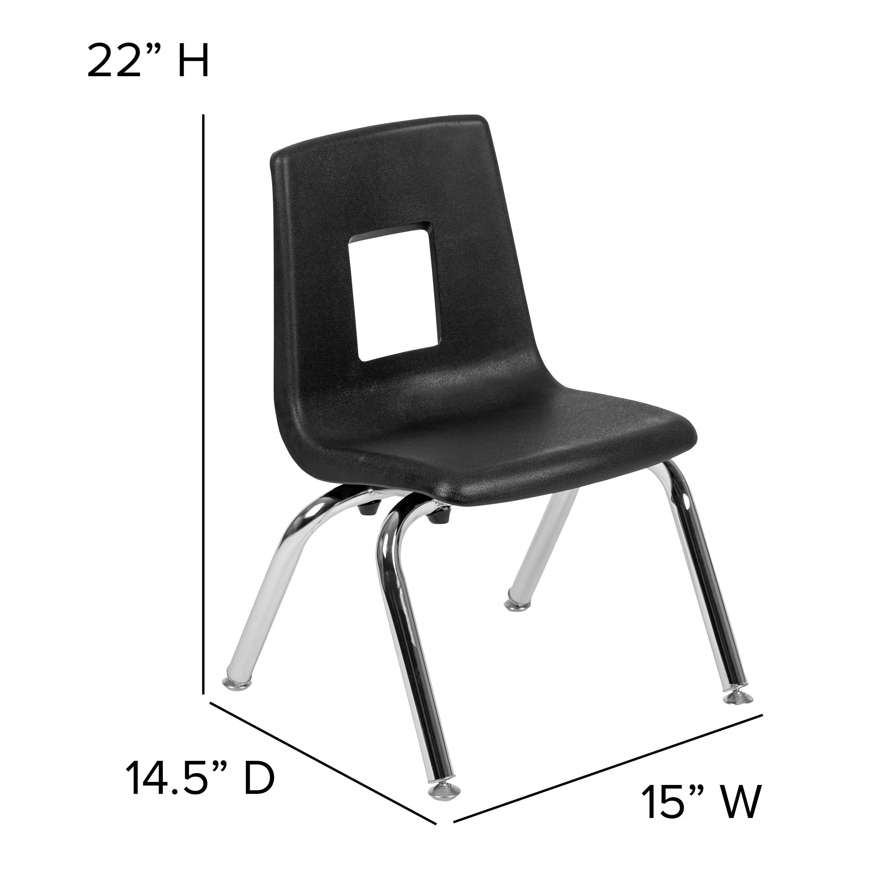 Advantage Student Stack School Chair - 12-inch