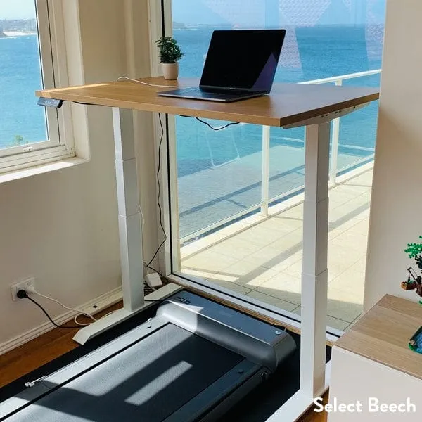 Almost Perfect Desky Dual Melamine Sit Stand Desk