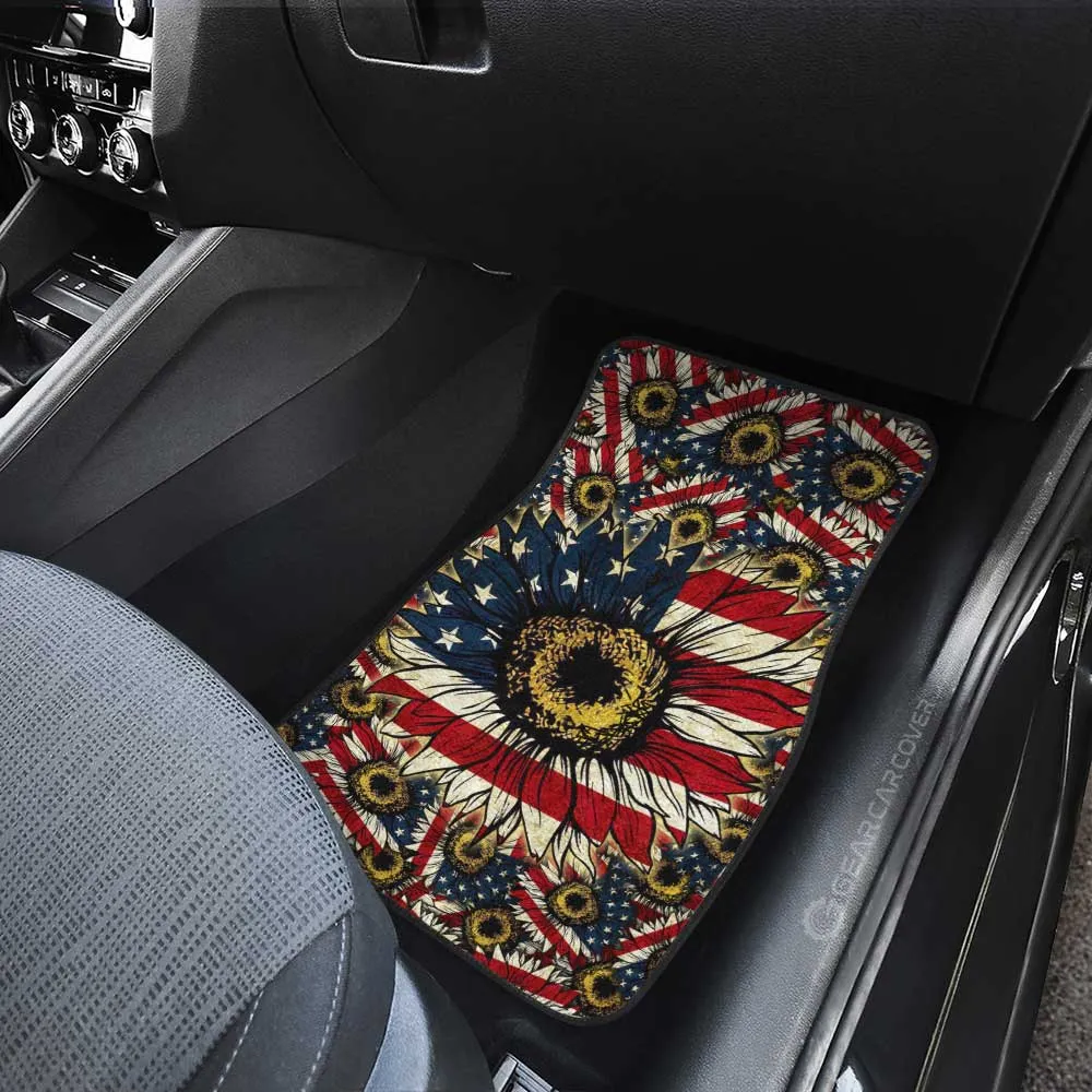 American Sunflower Car Floor Mats Custom Car Accessories