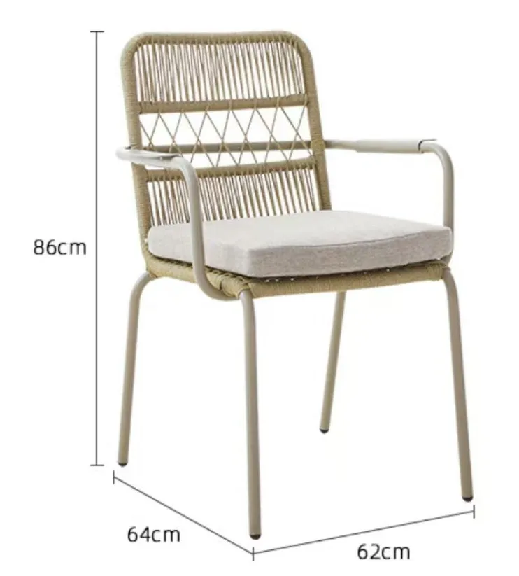 Amos Outdoor Round Dining Set