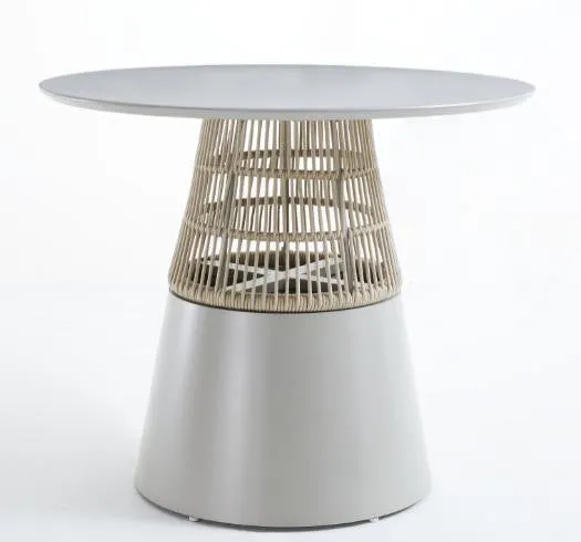 Amos Outdoor Round Dining Set