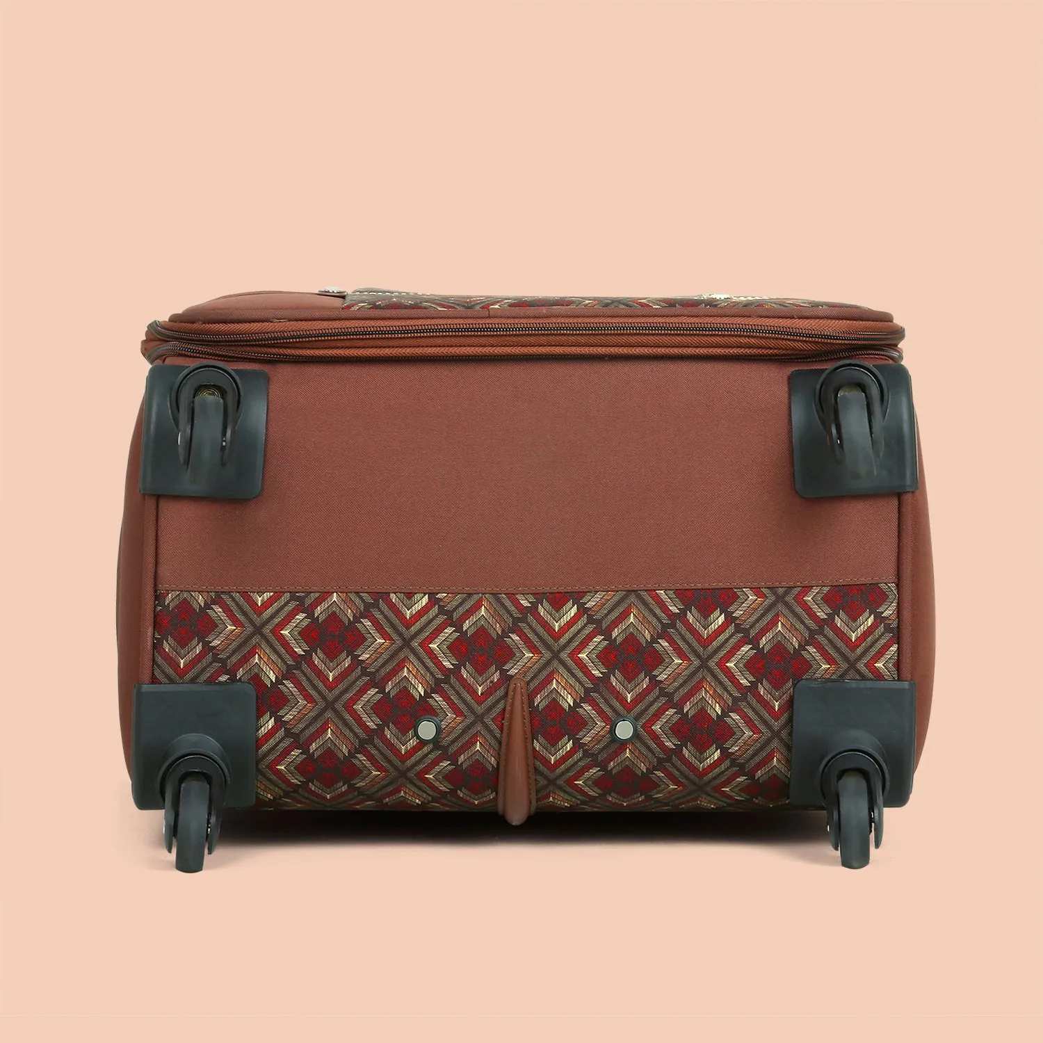 Amritsar Phulkari Saira Trolley Bag Combo (Cabin & Medium)
