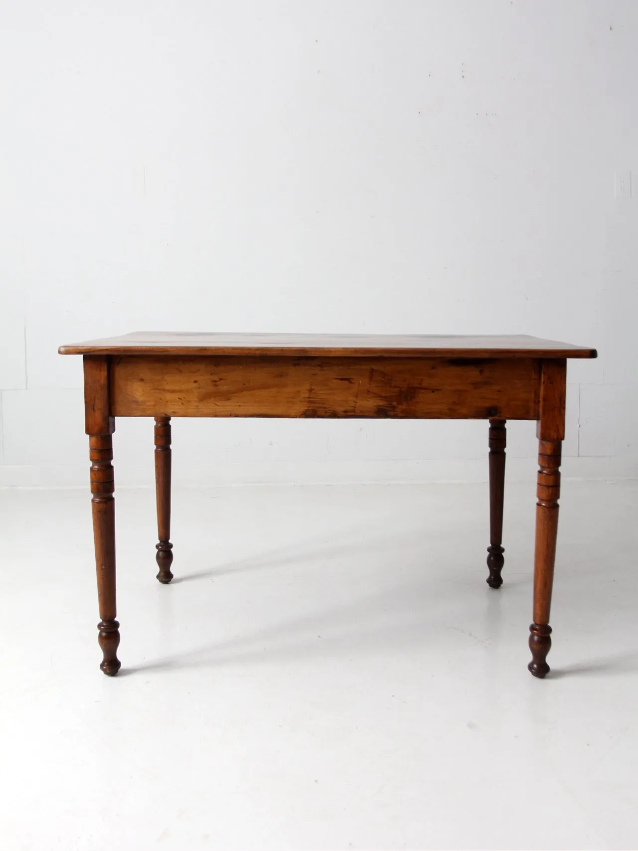 antique pine table with drawer