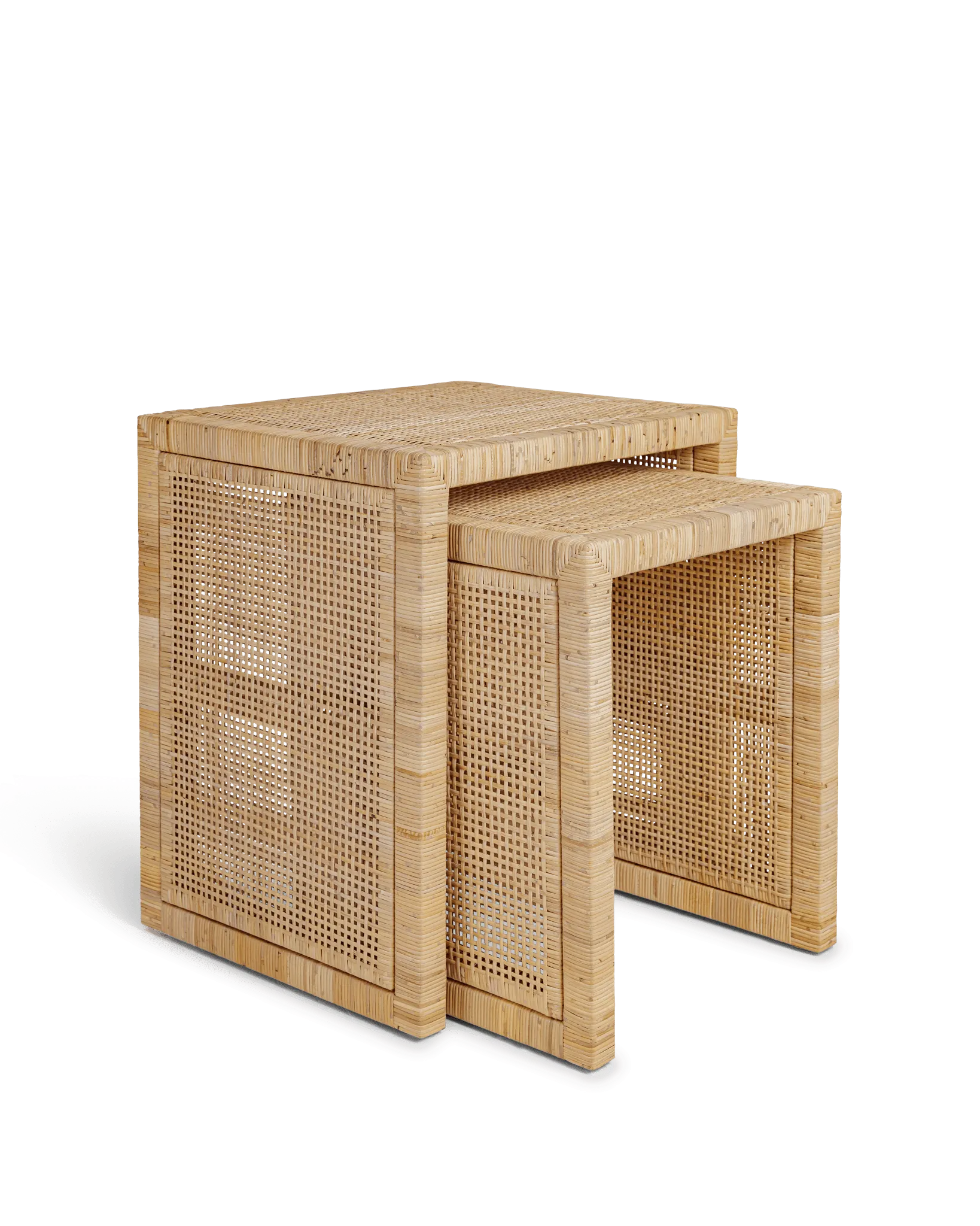 Bali Rattan Nesting Table