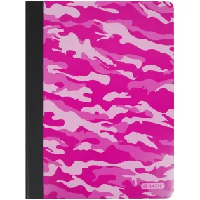 Bazic Composition Book C/R Camouflage 100ct Pink