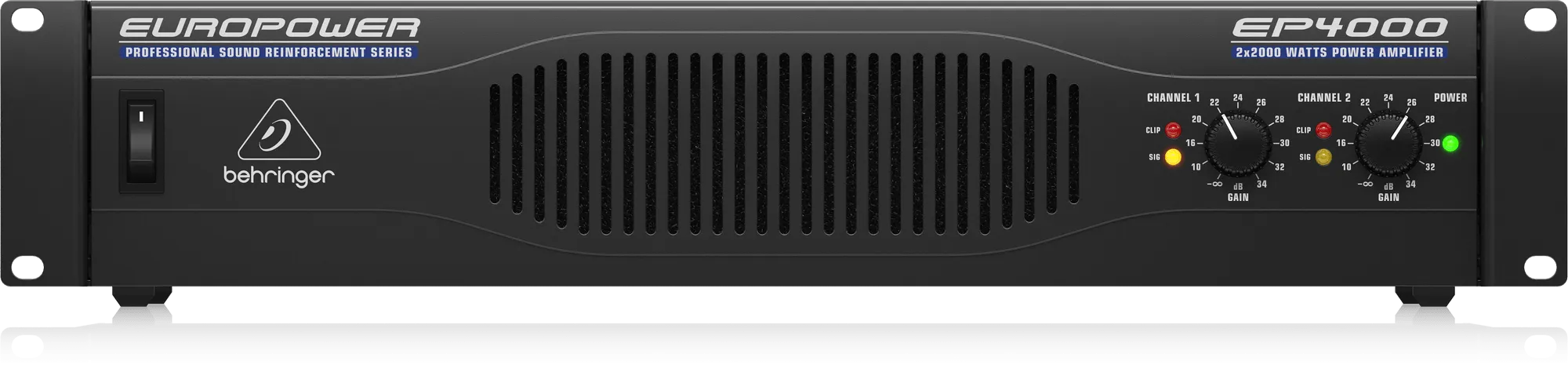 Behringer Europower EP4000 Professional 4000W Stereo Power Amplifier with ATR (Accelerated Transient Response) Technology