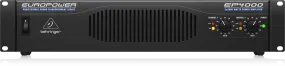 Behringer Europower EP4000 Professional 4000W Stereo Power Amplifier with ATR (Accelerated Transient Response) Technology