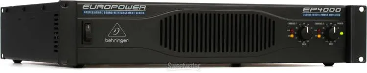 Behringer Europower EP4000 Professional 4000W Stereo Power Amplifier with ATR (Accelerated Transient Response) Technology