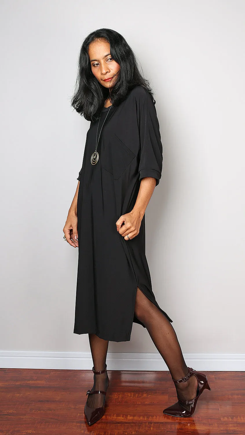 Black Mid Length Dress