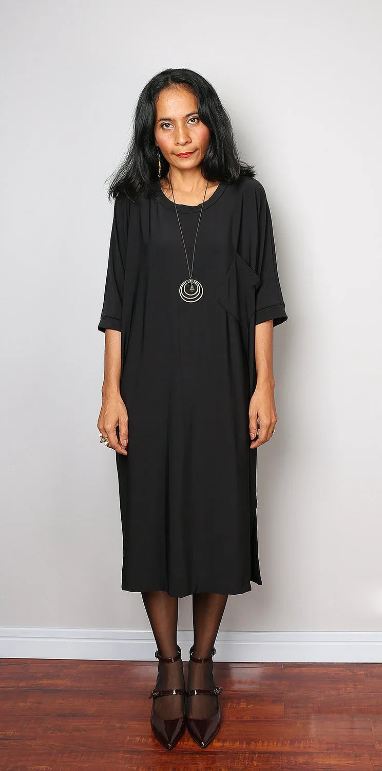 Black Mid Length Dress
