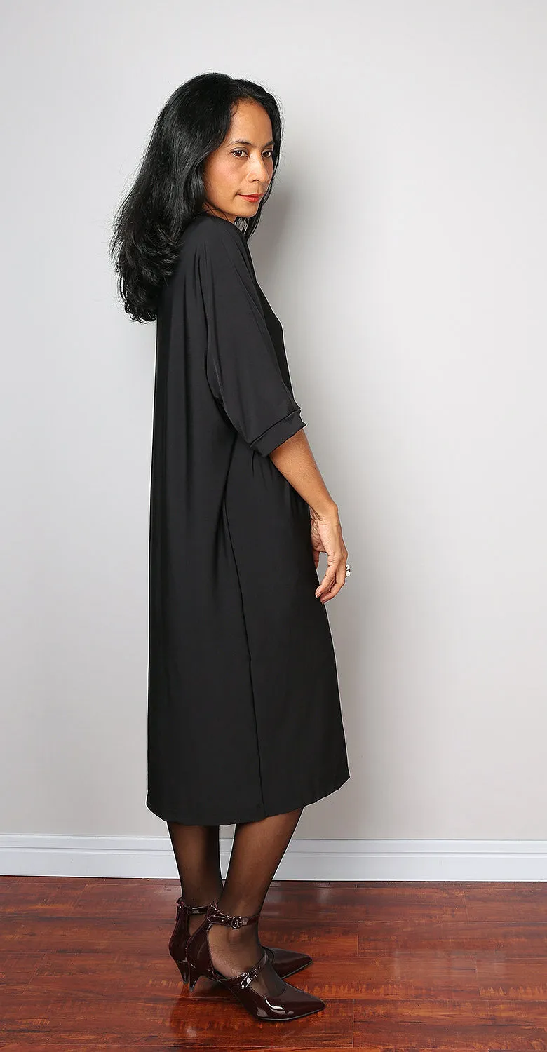 Black Mid Length Dress