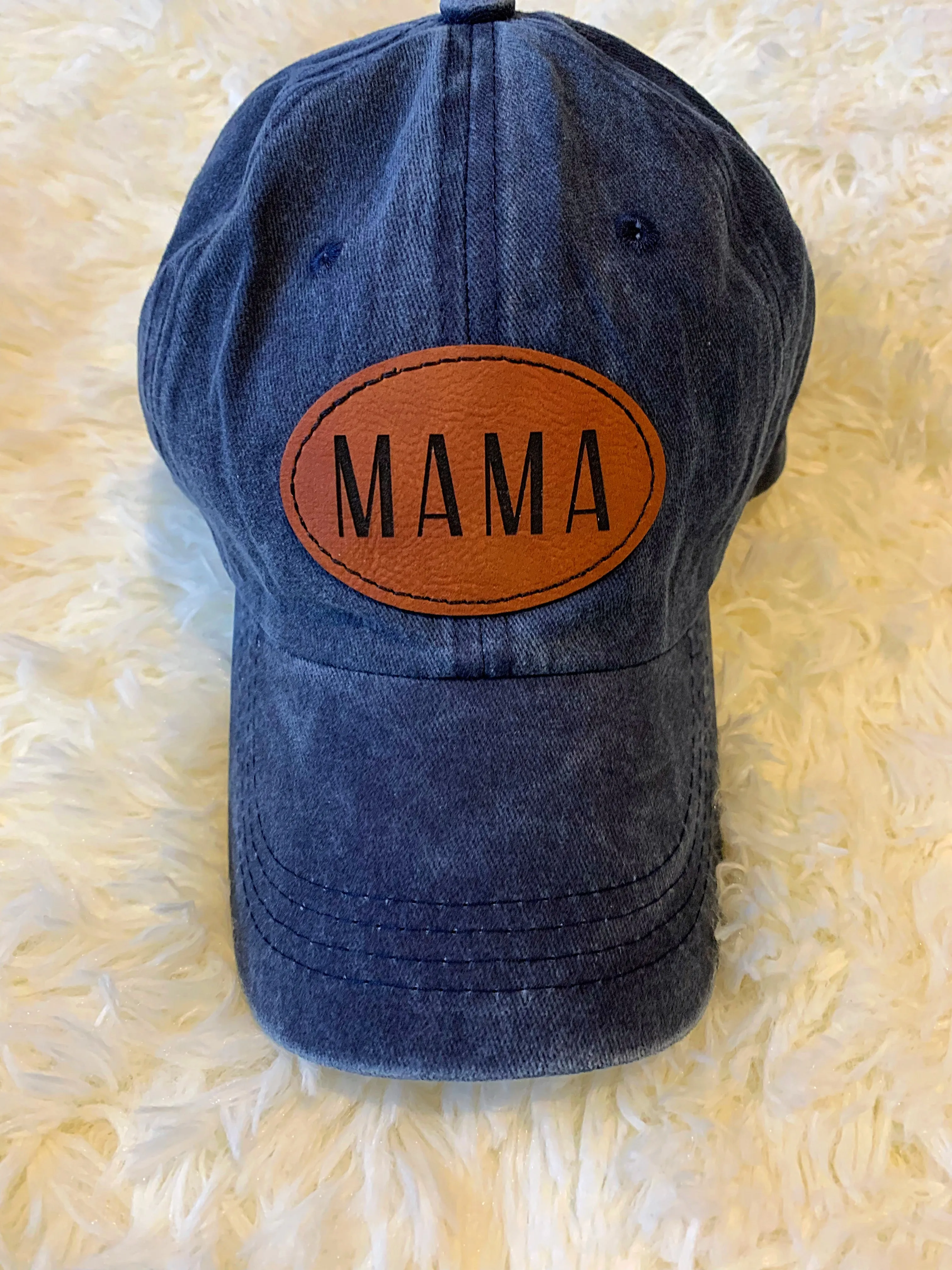 Blue mama hat