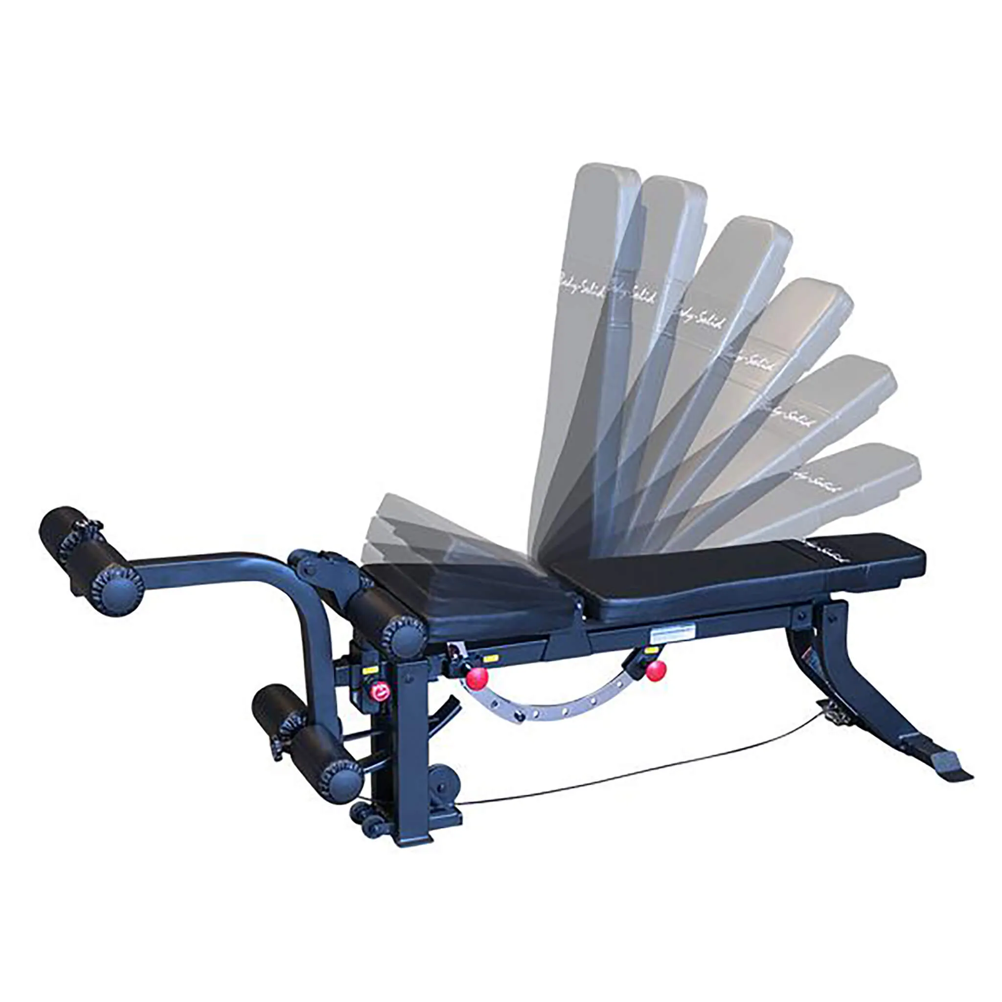 Body Solid GLEG Adjustable Bench With Cable Leg Developer