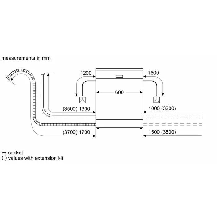 Bosch SMV25BX03R Built-in Dishwasher Fully Integrated