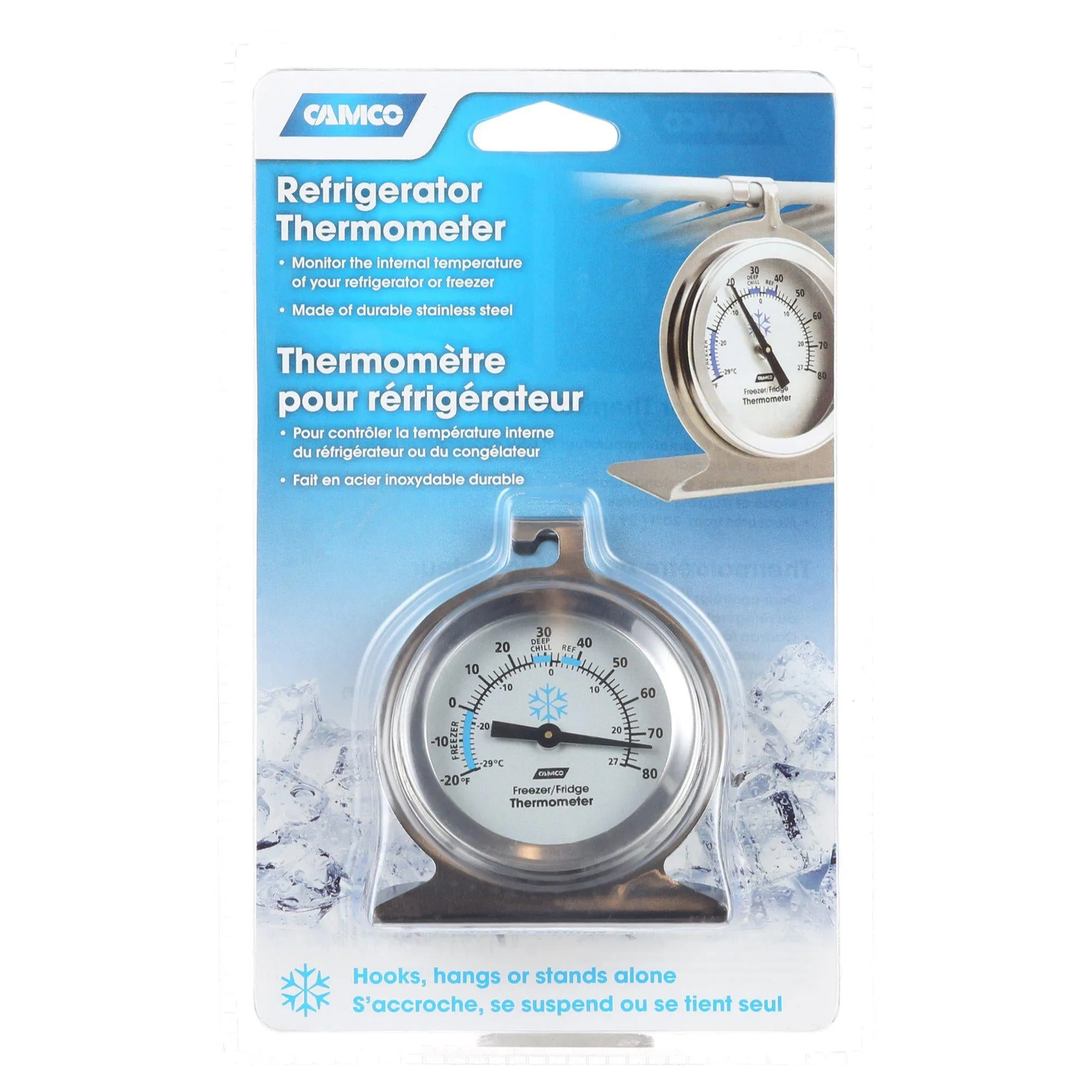 Camco Thermometer - Silver, Stainless Steel