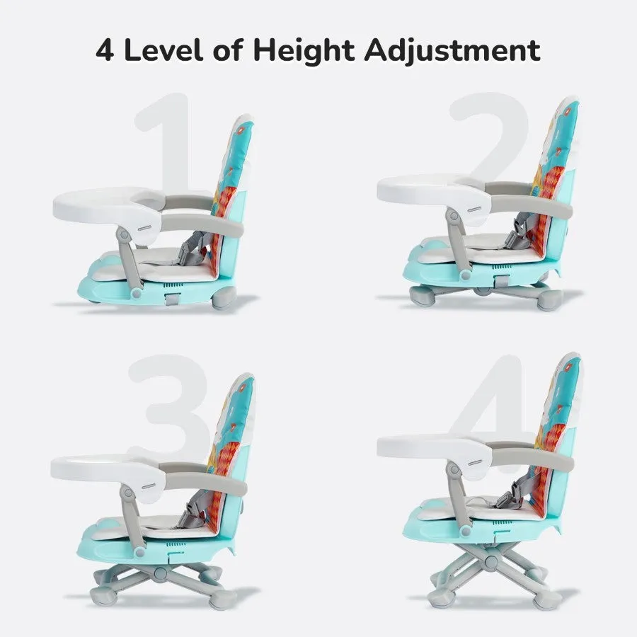 Candy Pop Booster Chair - 4 Level Height Adjustment, Light Weight, Travel Friendly