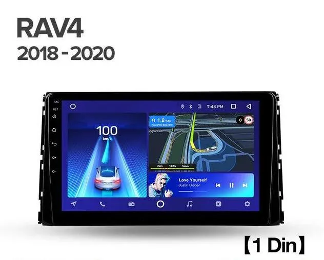 Car Dealz 10.2" Android 10.0 Toyota RAV4 XA50 2018 - 2020 In Dash Plus OEM Fascia