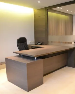 Cash Brown Director Table | Smart director desk