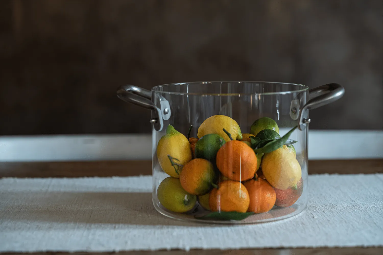 Clear Glass Pot