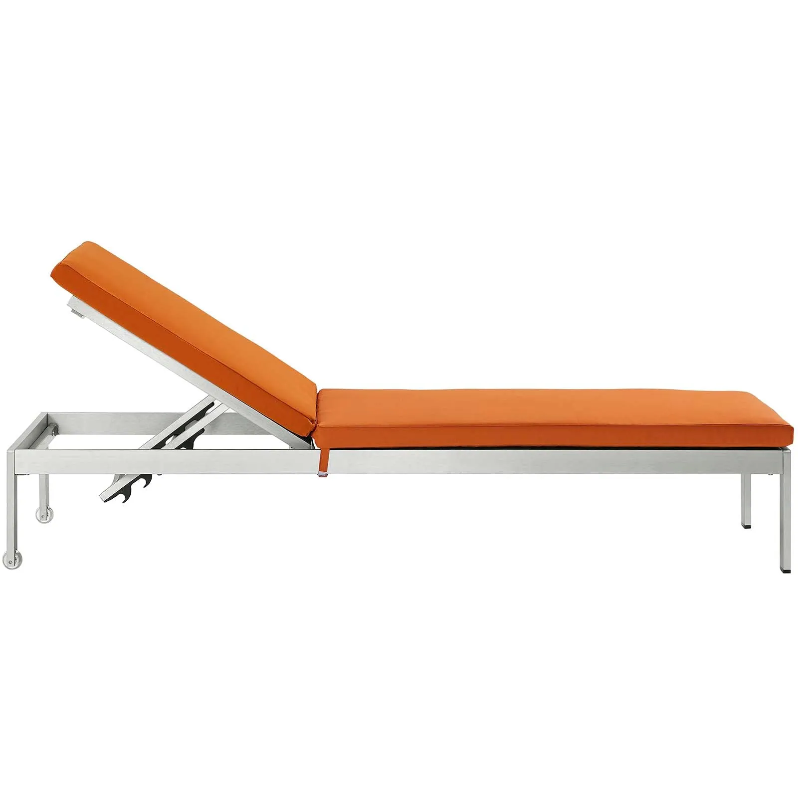 Coast Outdoor Patio Aluminum Rattan Chaise With Cushions