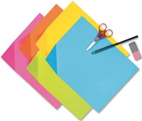 Colorwave Super Bright Tagboard' 9 X 12' Assorted Colors' 100 Sheets/Pack