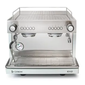 Crem EX2 Mini/Compact 2 Grp Espresso Machine - Light Grey
