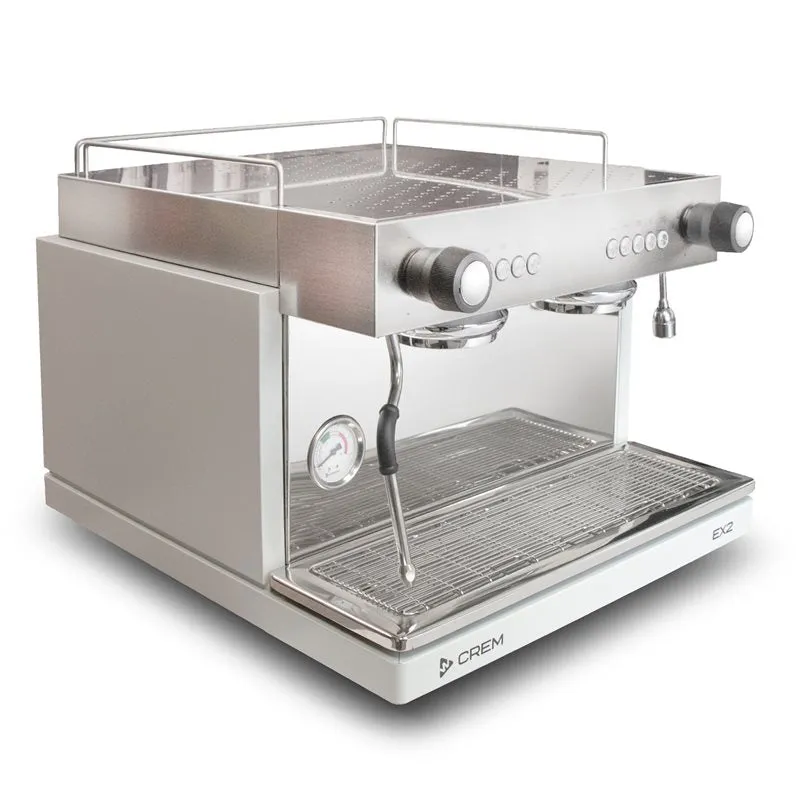 Crem EX2 Mini/Compact 2 Grp Espresso Machine - Light Grey
