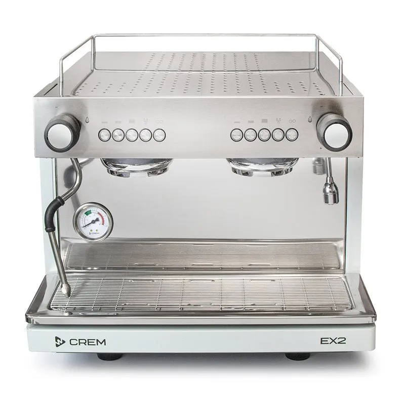 Crem EX2 Mini/Compact 2 Grp Espresso Machine - Light Grey