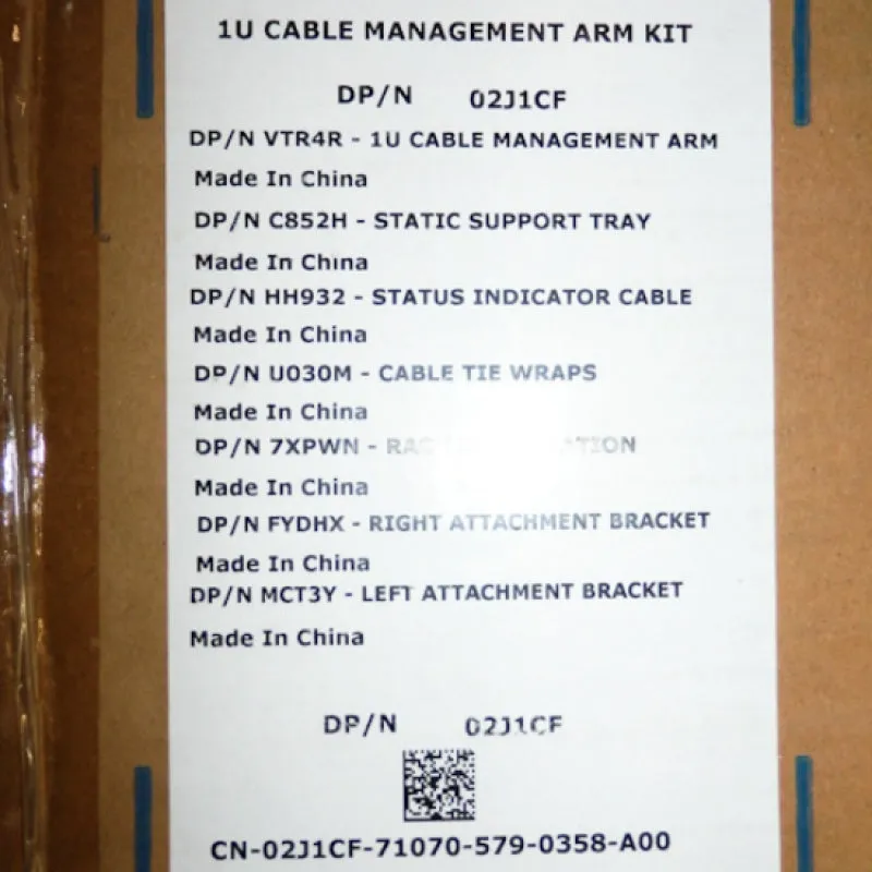 Dell 1U Cable Management Arm Kit 02J1CF