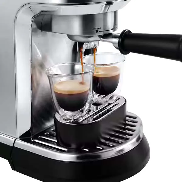 DeLonghi Dedica Maestro Plus Manual Coffee Machine - Metal | EC950.M
