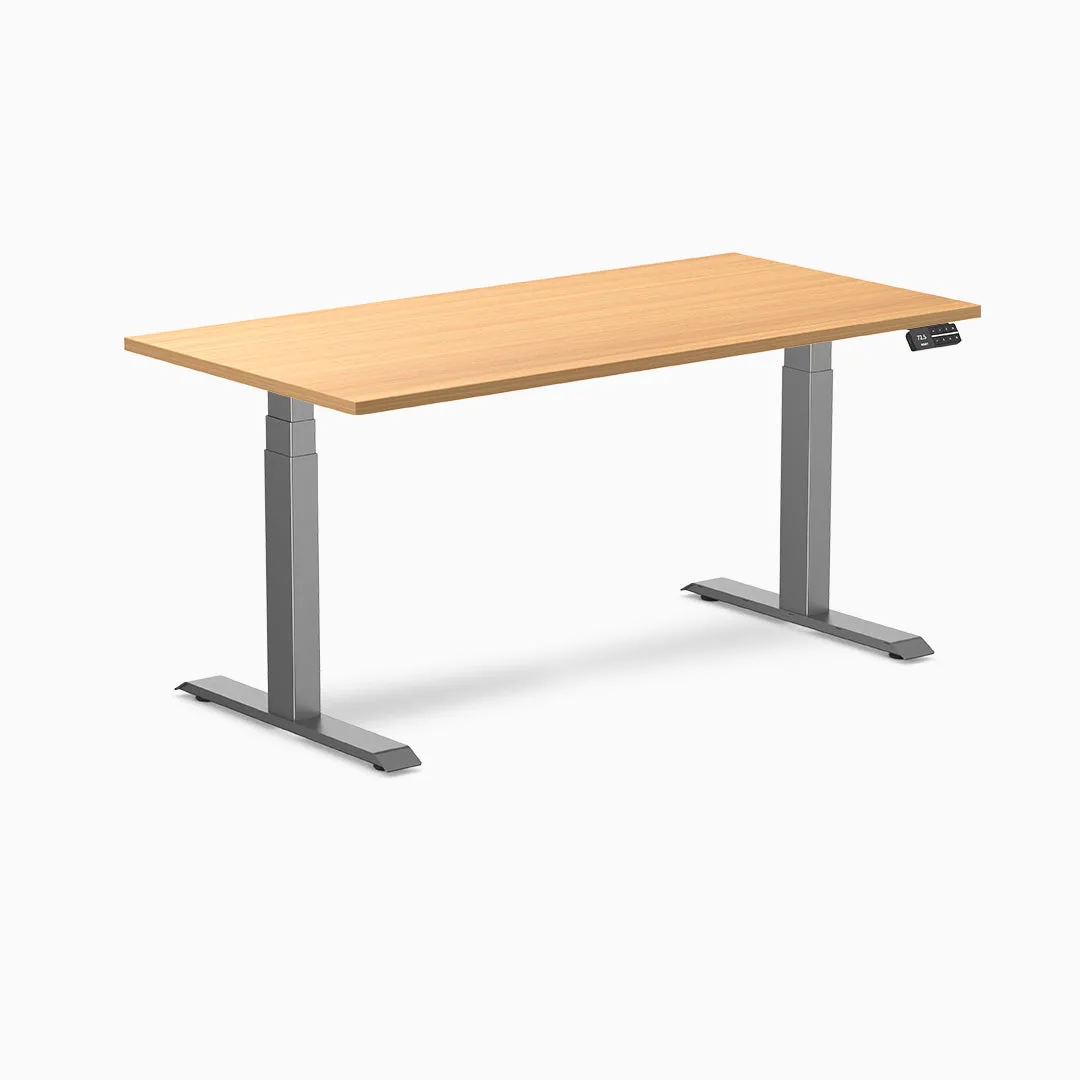 Desky Dual Melamine Sit Stand Desk