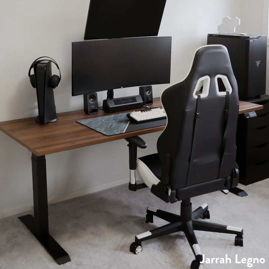 Desky Dual Melamine Sit Stand Desk