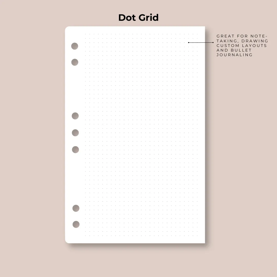 Dot Grid Planner Pages